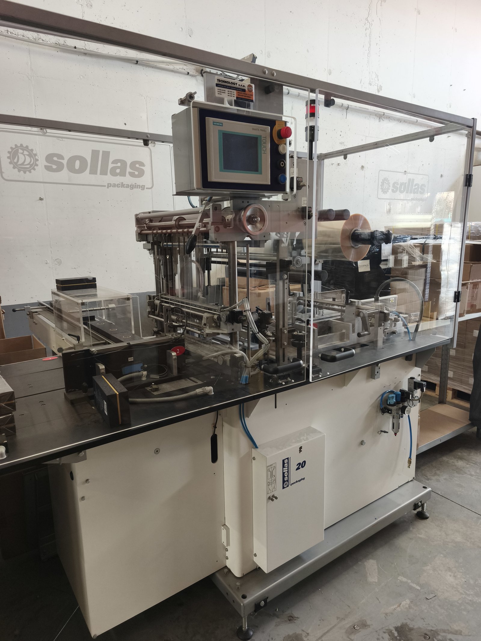 Machine Sollas — ligne de conditionnement